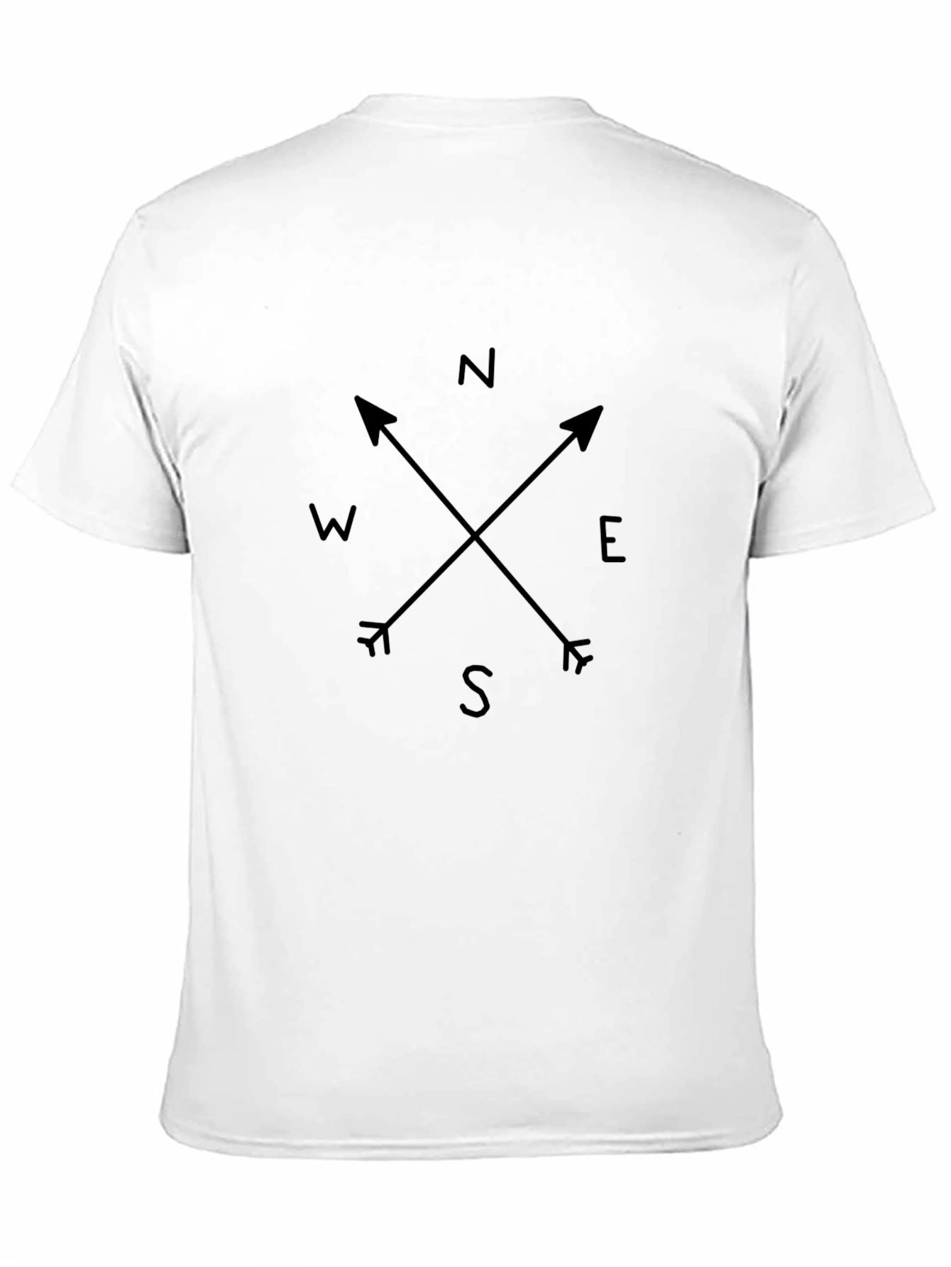 Compass Rose Graphic Tee - Black Unisex T-Shirt