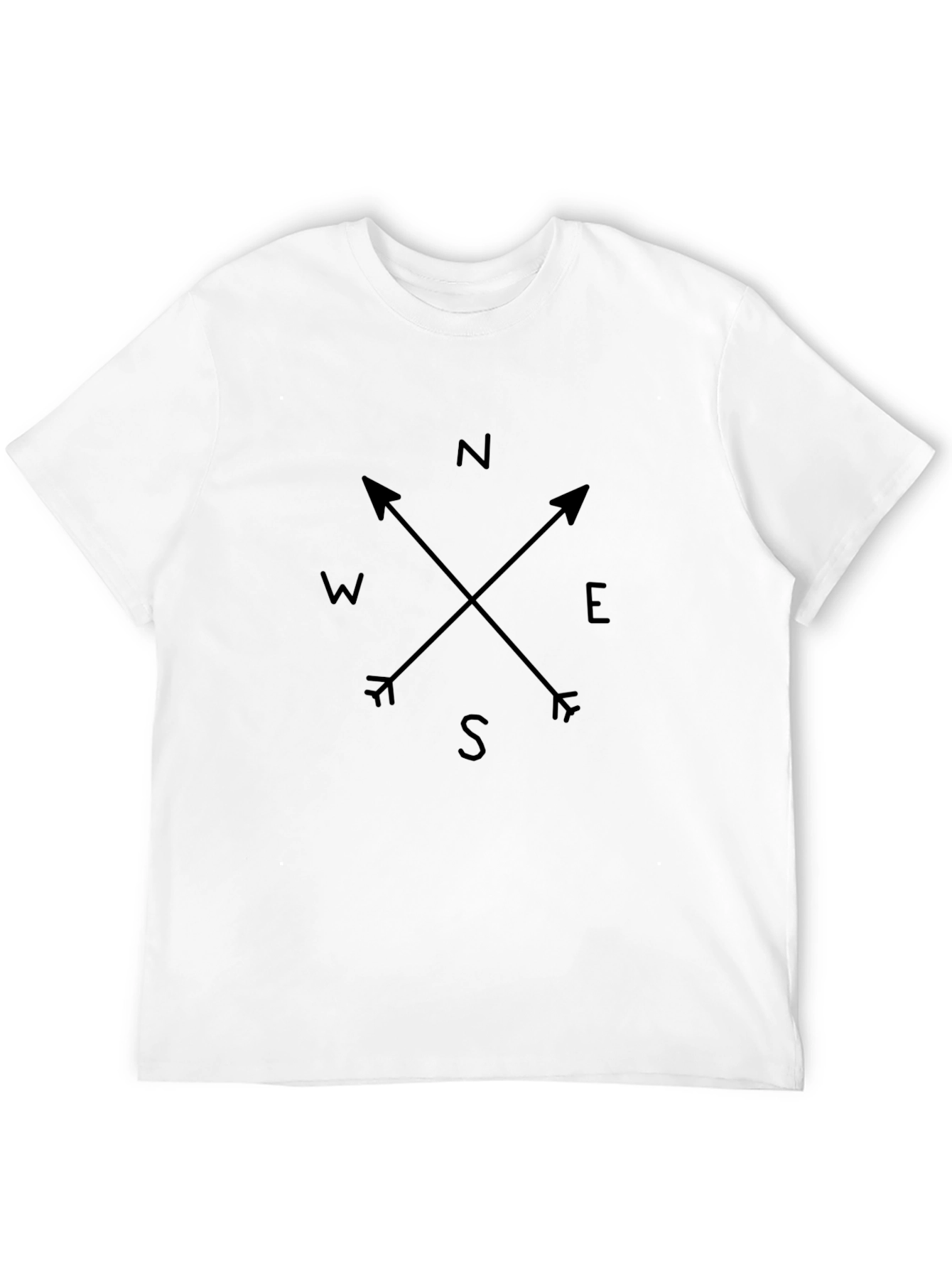 Compass Rose Graphic Tee - Black Unisex T-Shirt