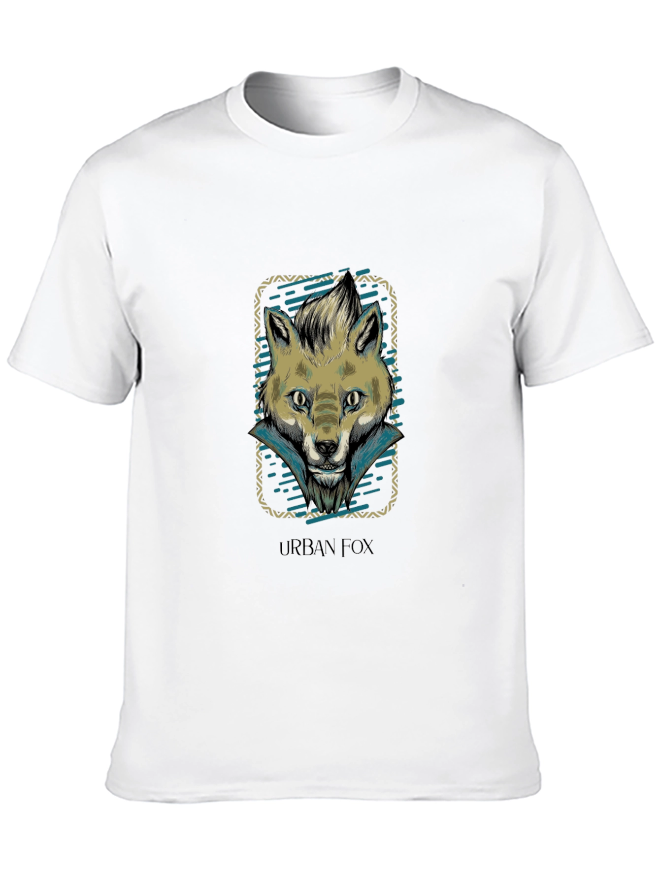 Urban Fox Graphic Print Crew Neck T-Shirt