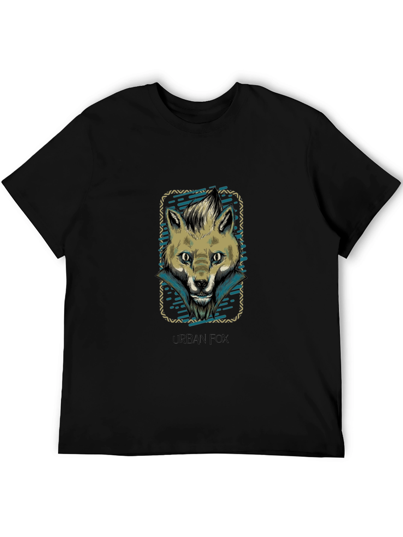 Urban Fox Graphic Print Crew Neck T-Shirt