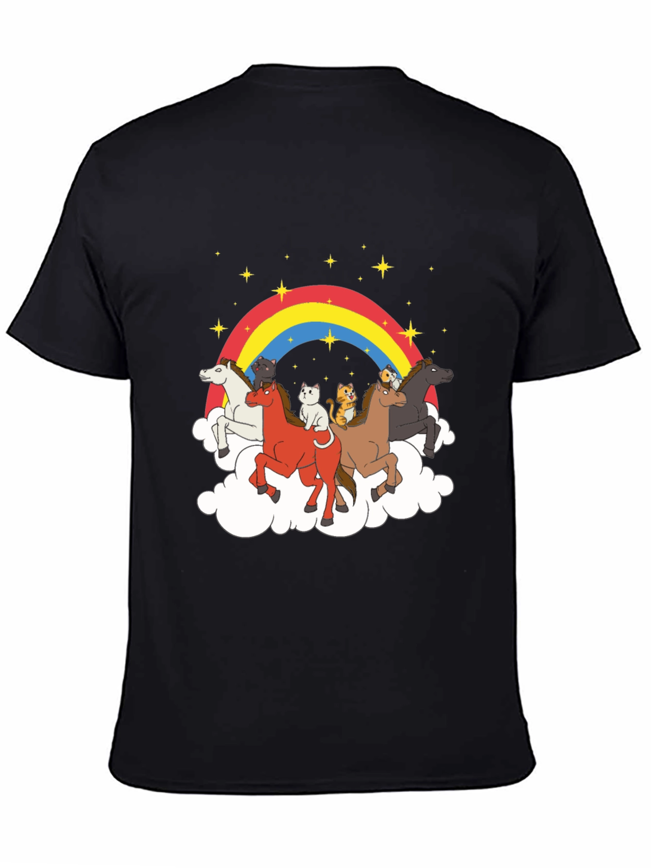 Rainbow Cats and Horses T-Shirt