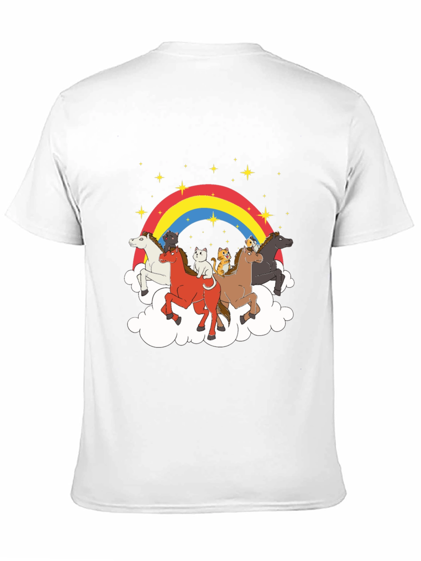 Rainbow Cats and Horses T-Shirt
