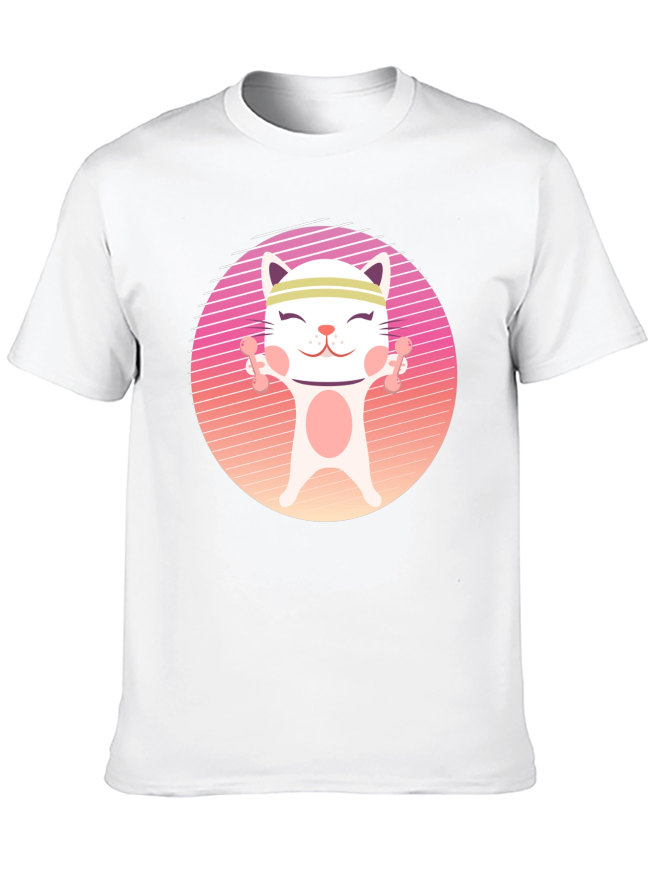 Workout Cat T-Shirt - Fitness Kitten Tee