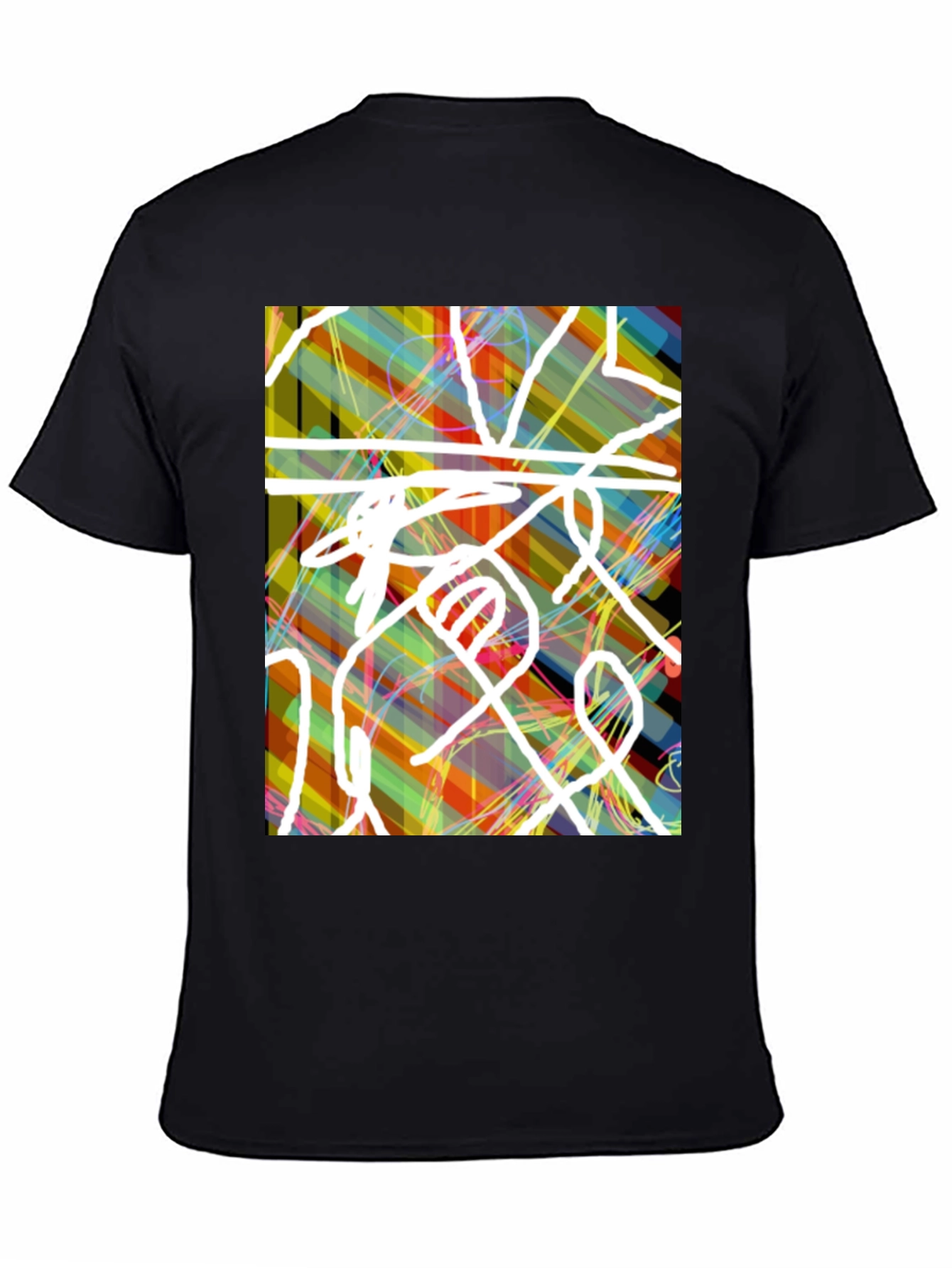 Abstract Art Mens Graphic Tee - Modern Streetwear