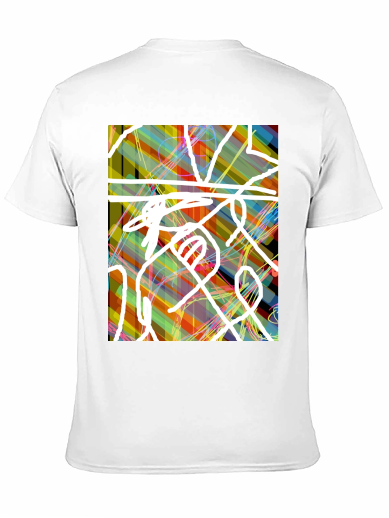 Abstract Art Mens Graphic Tee - Modern Streetwear