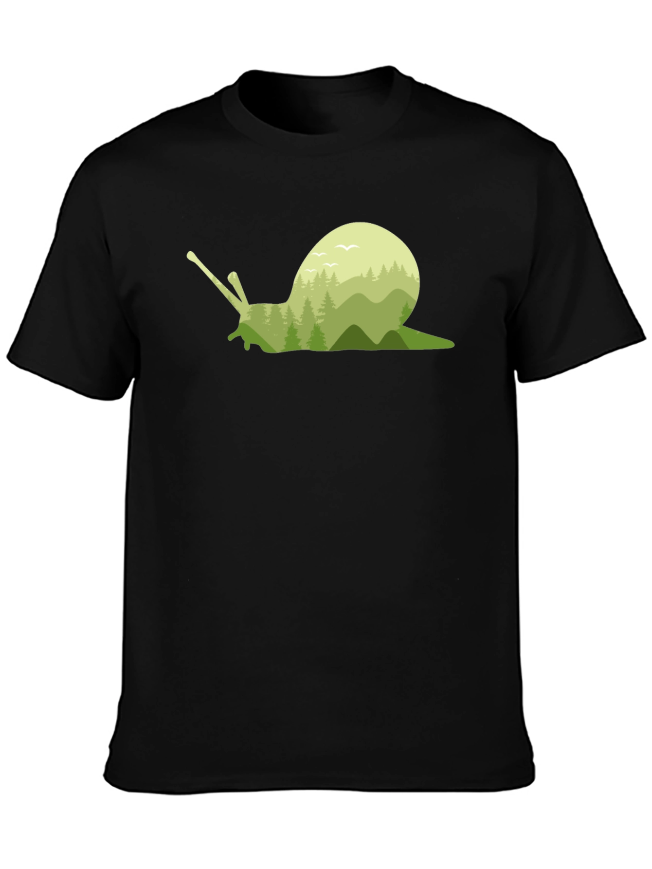 Nature Snail Graphic Tee - Soft Cotton Blend