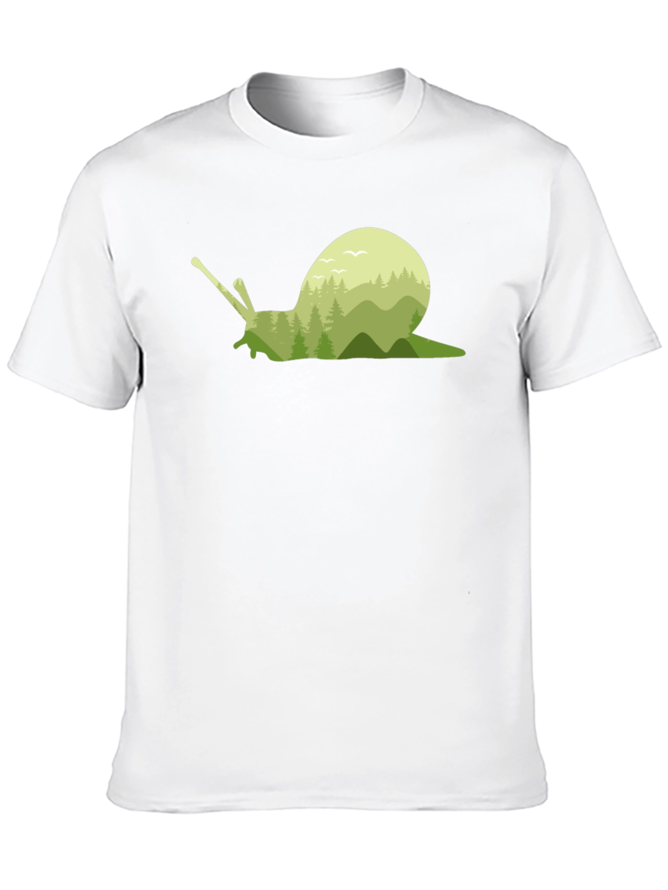 Nature Snail Graphic Tee - Soft Cotton Blend