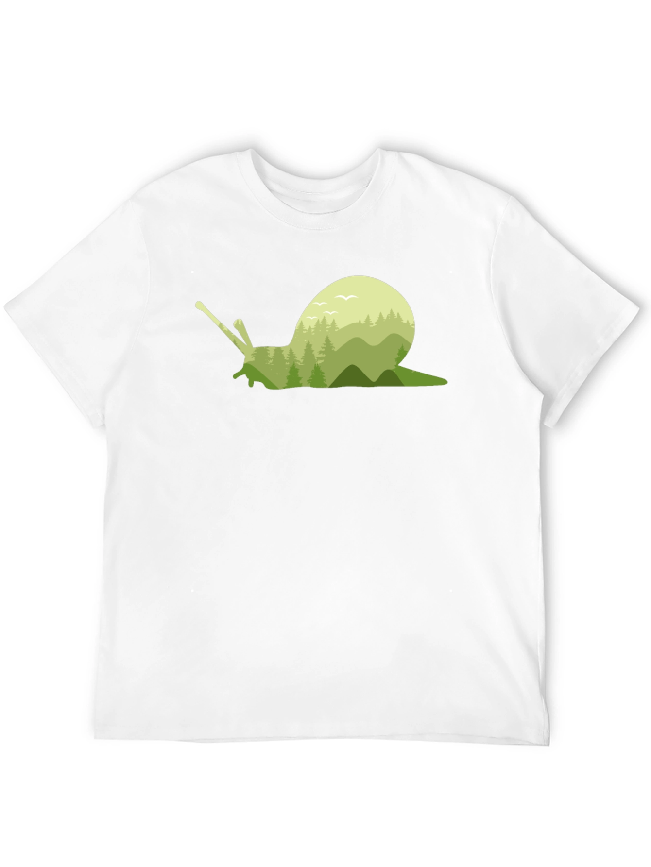 Nature Snail Graphic Tee - Soft Cotton Blend