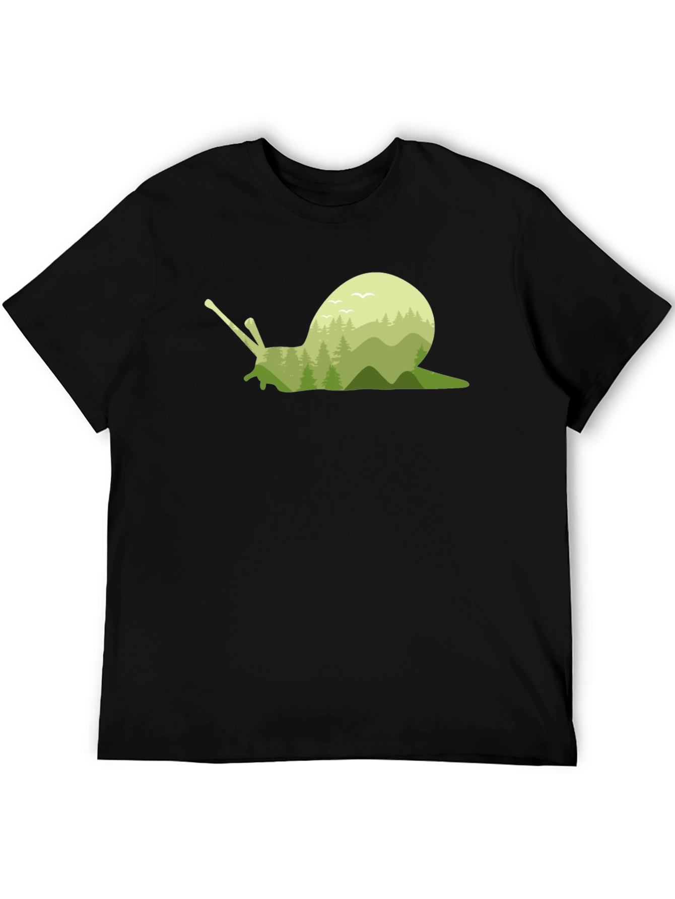Nature Snail Graphic Tee - Soft Cotton Blend