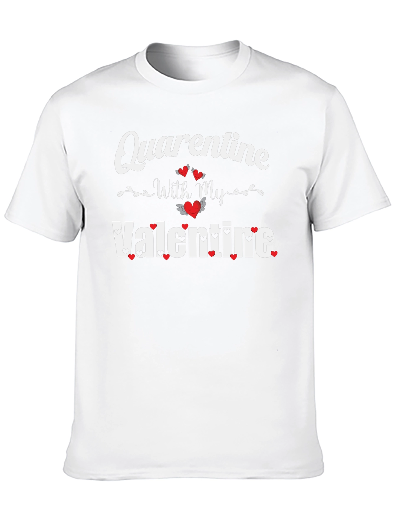 Quarantine With My Valentine Black T-Shirt