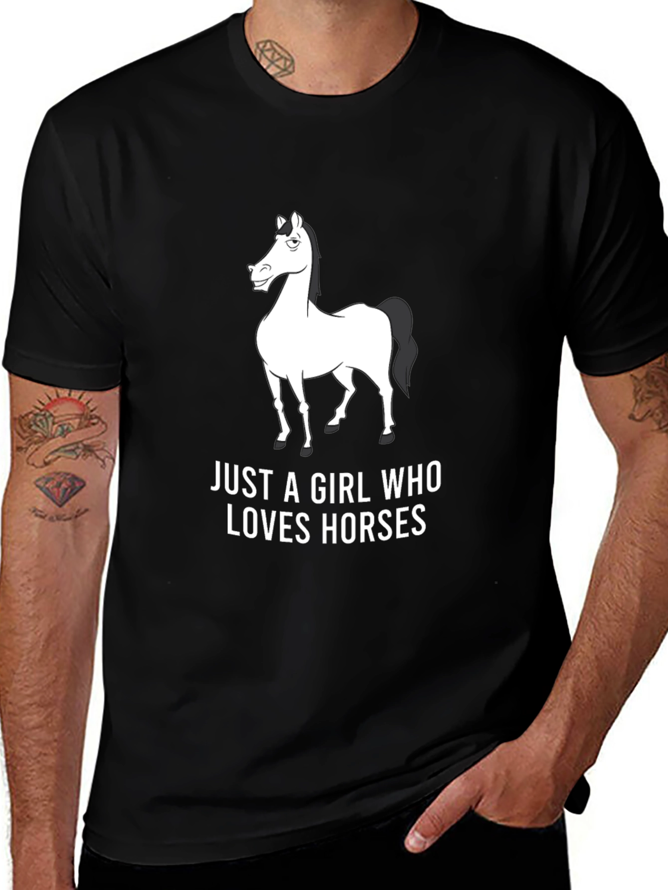 Horse Lover Graphic Tee - Black Unisex T-Shirt