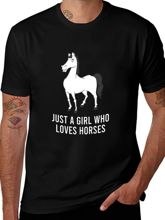 Horse Lover Graphic Tee - Black Unisex T-Shirt