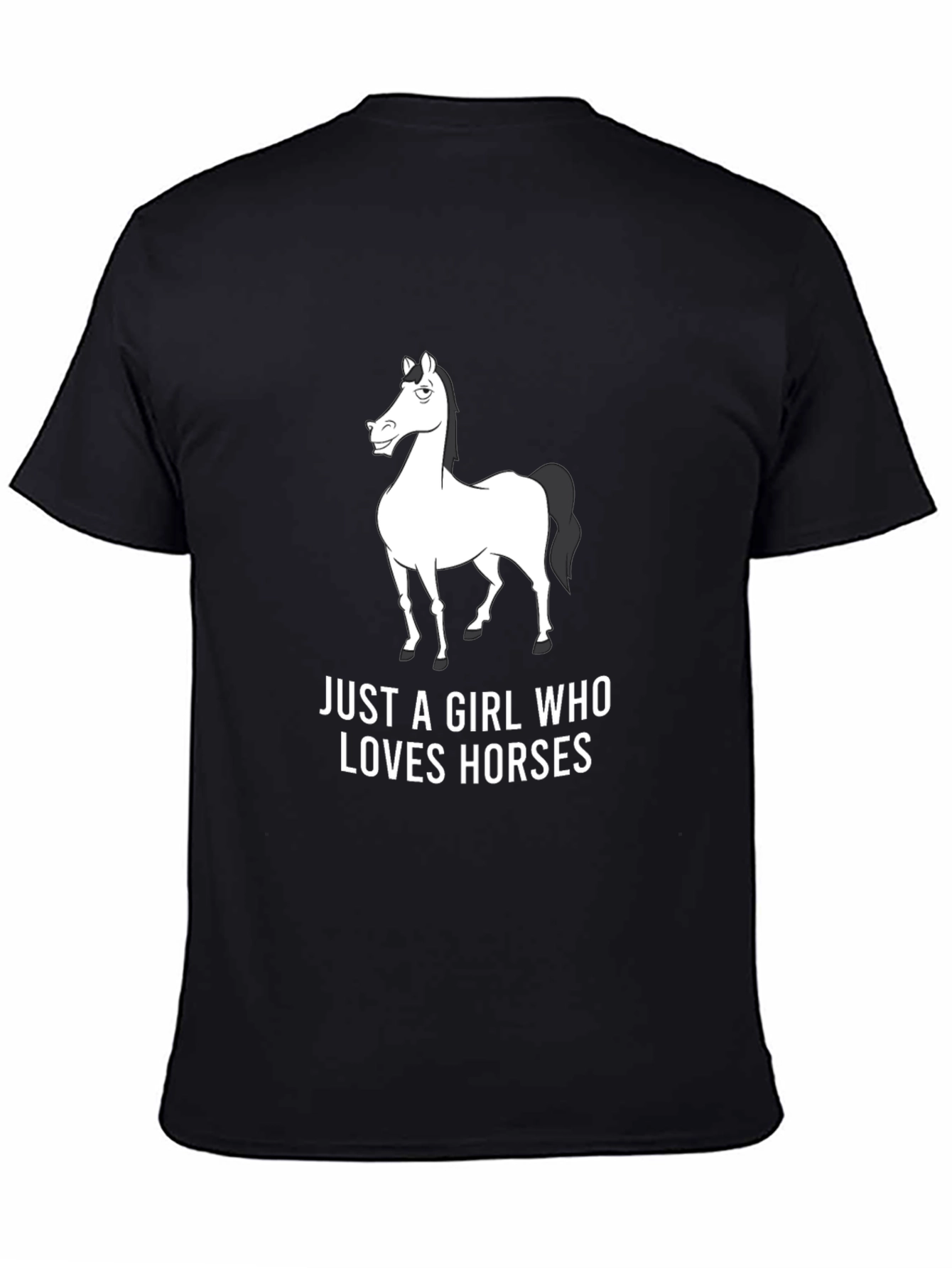 Horse Lover Graphic Tee - Black Unisex T-Shirt