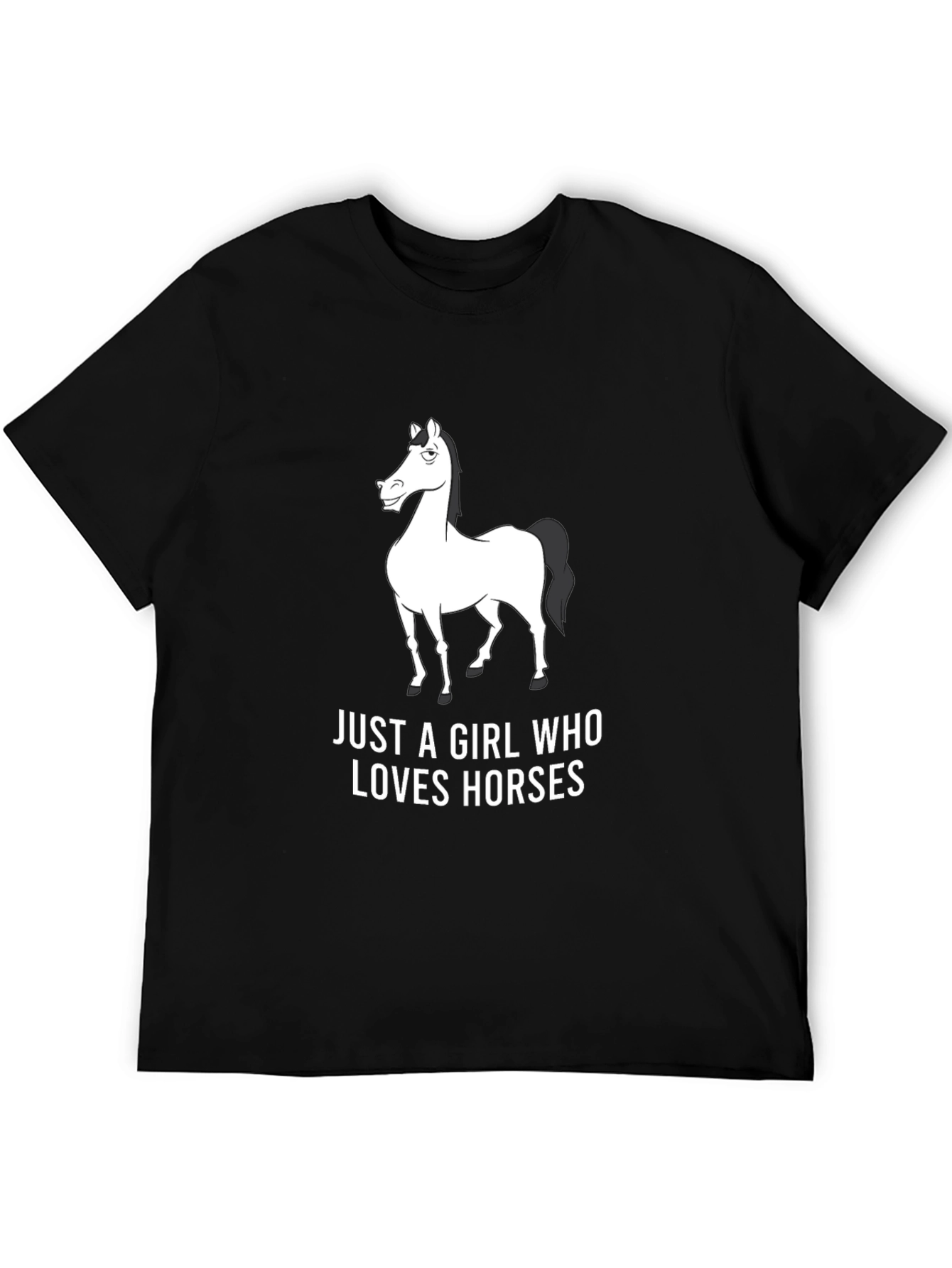 Horse Lover Graphic Tee - Black Unisex T-Shirt