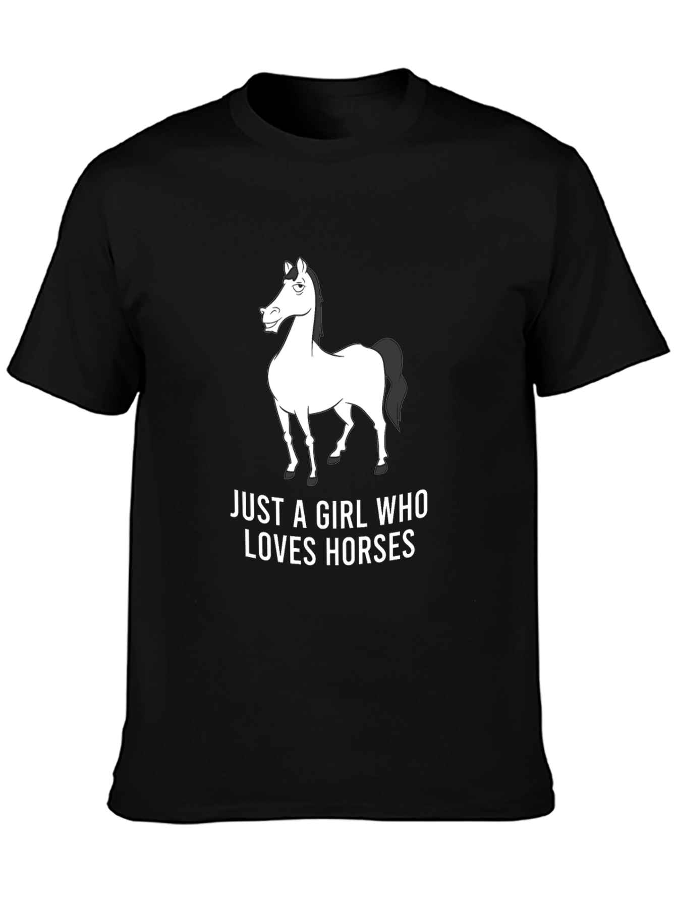Horse Lover Graphic Tee - Black Unisex T-Shirt