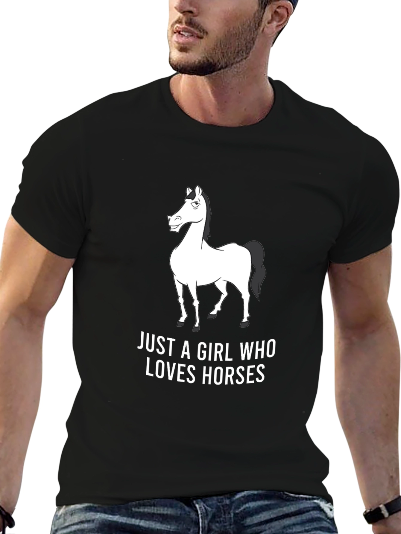 Horse Lover Graphic Tee - Black Unisex T-Shirt
