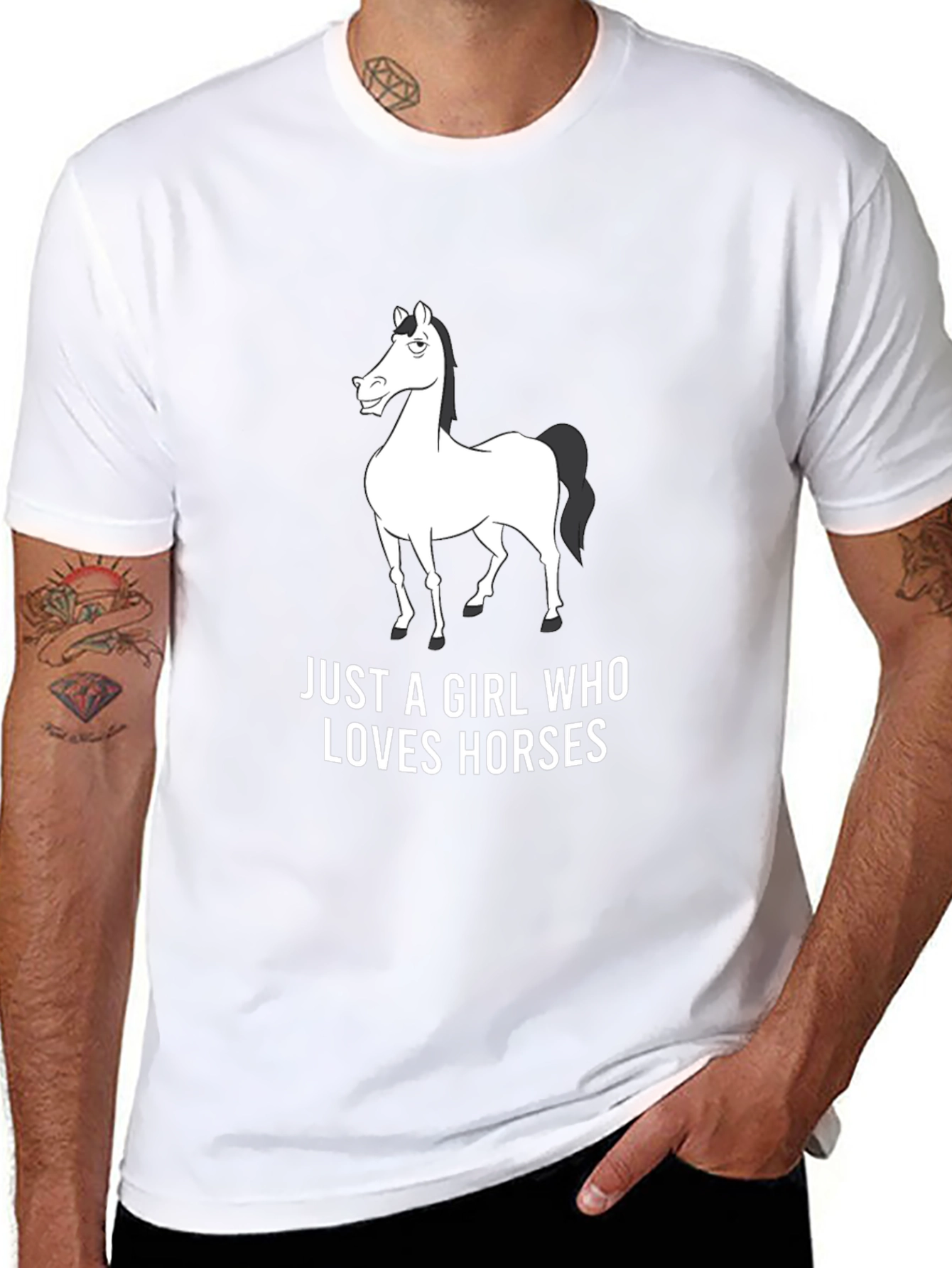 Horse Lover Graphic Tee - Black Unisex T-Shirt