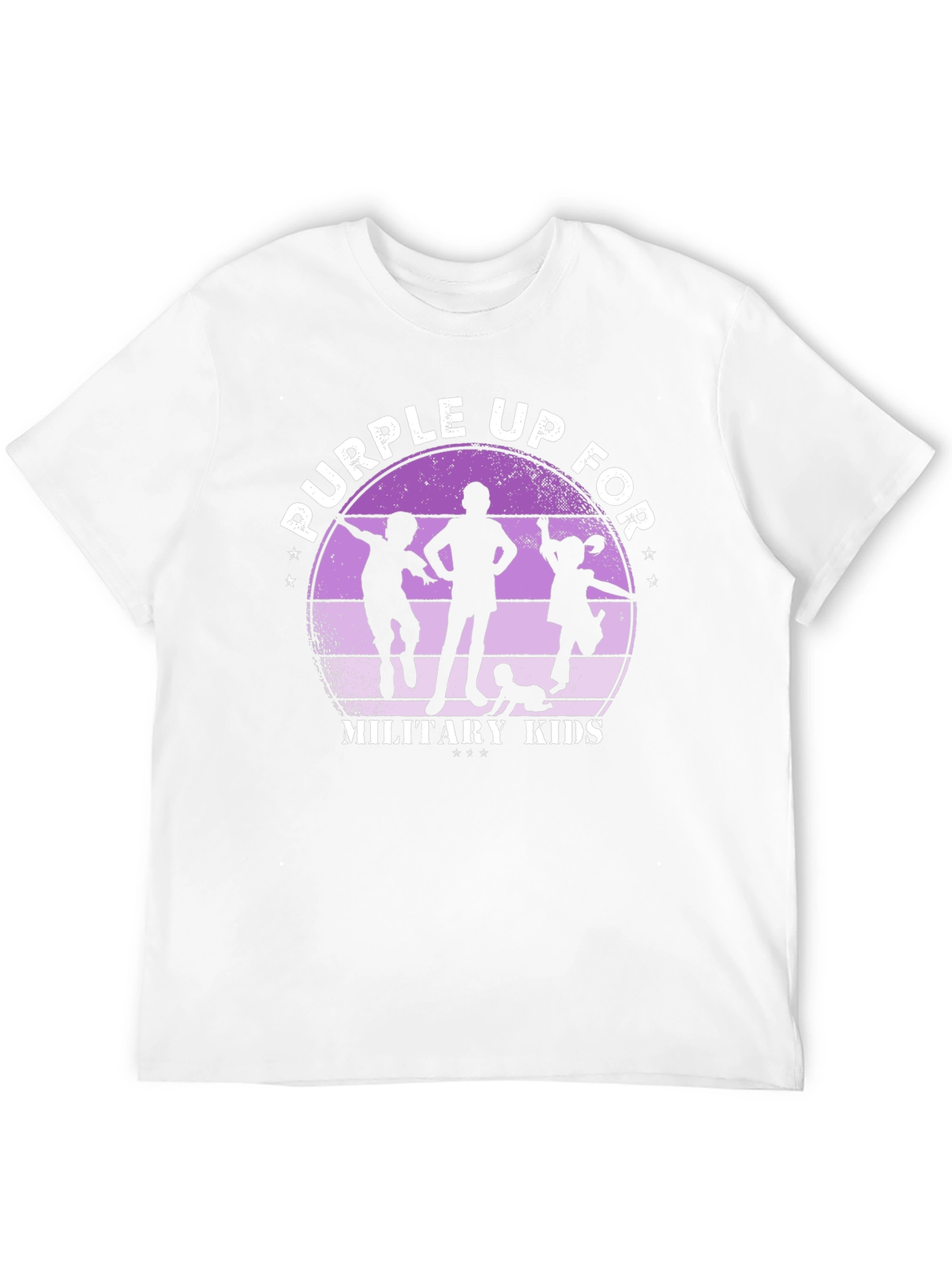 Purple Up For Military Kids Graphic T-Shirt