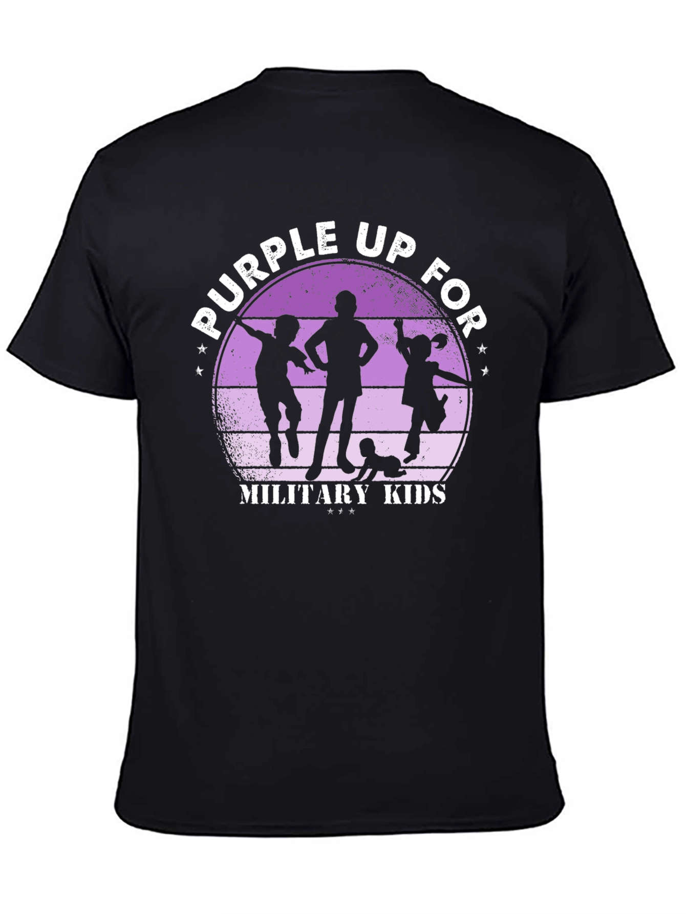 Purple Up For Military Kids Graphic T-Shirt