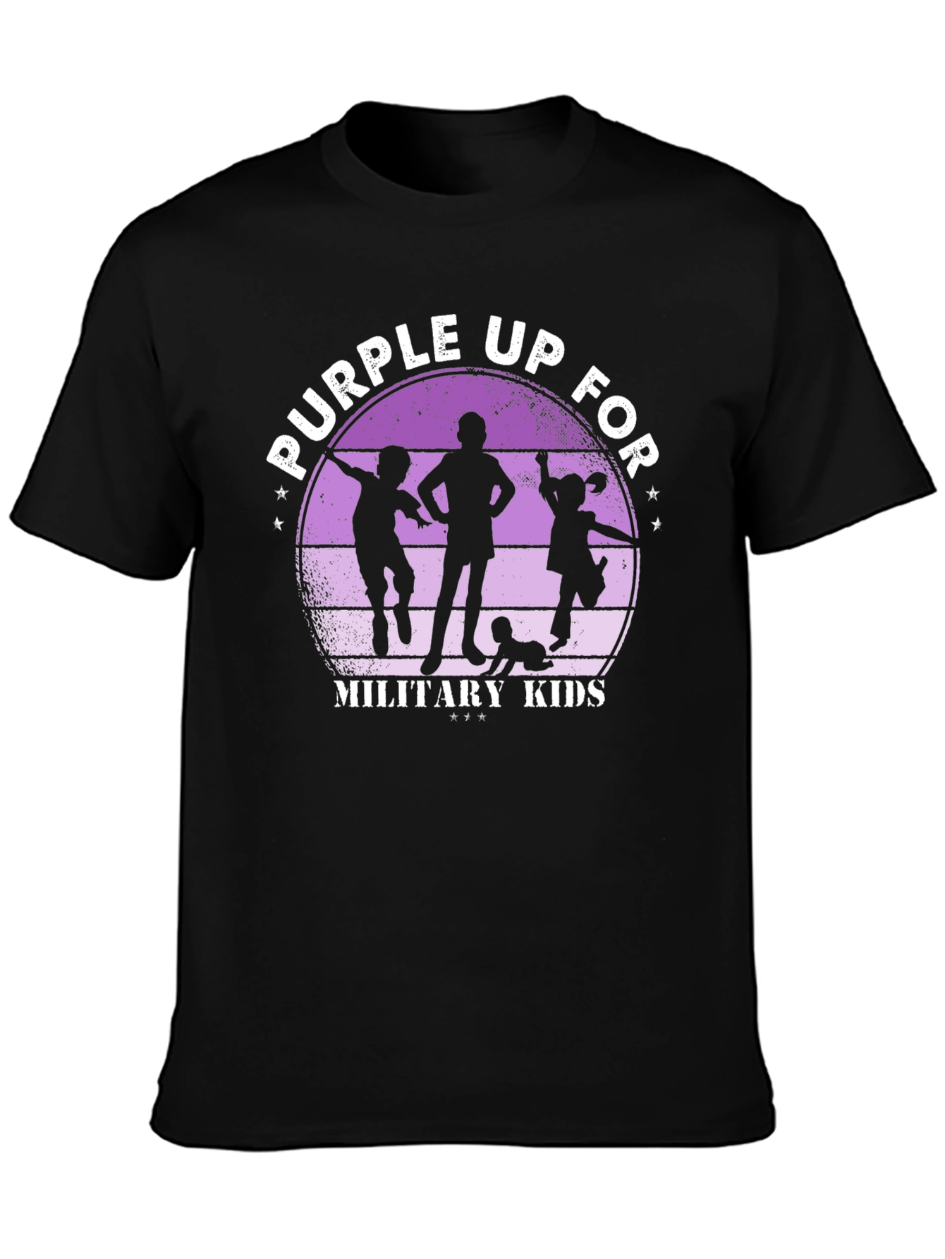 Purple Up For Military Kids Graphic T-Shirt