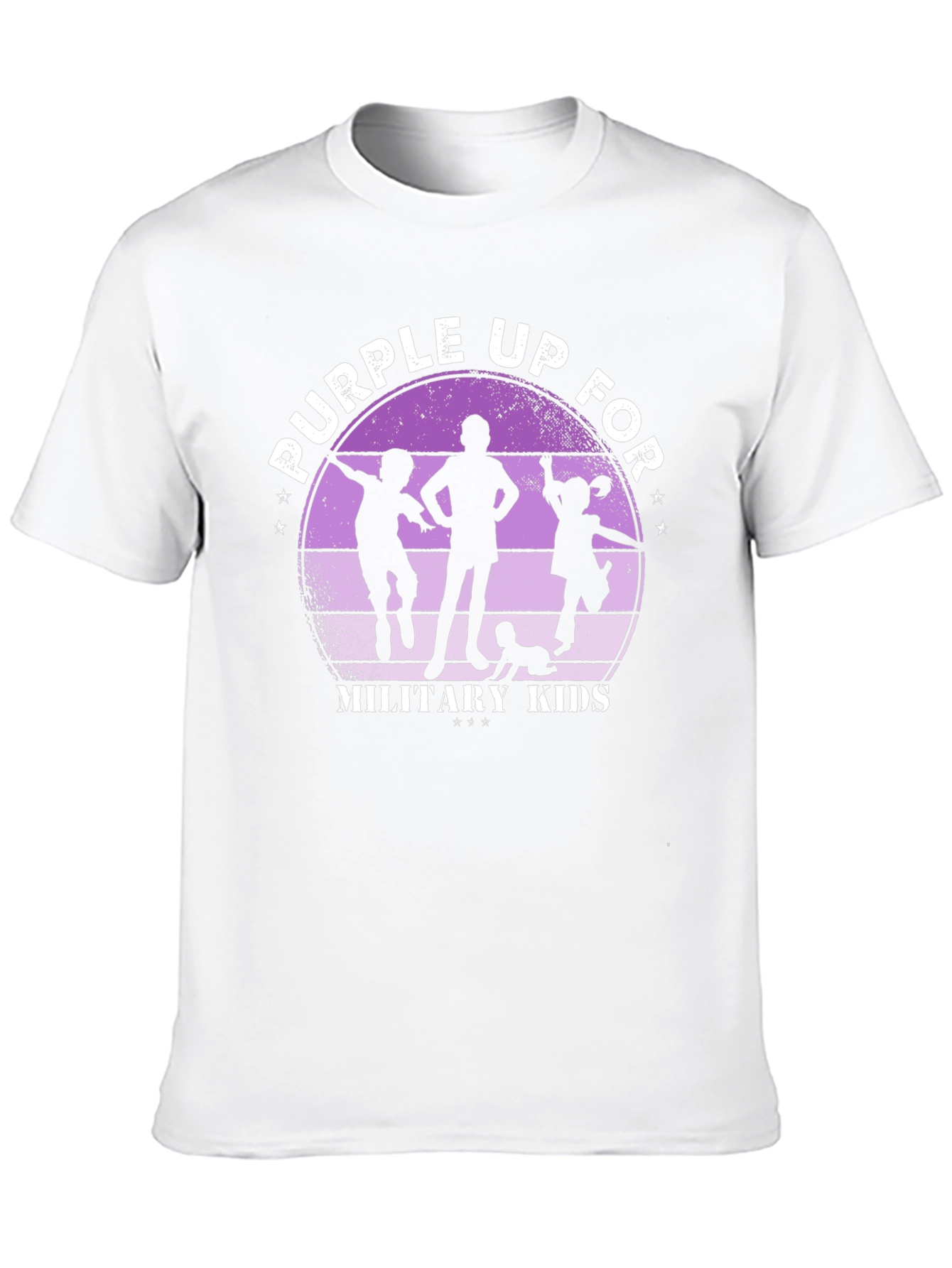Purple Up For Military Kids Graphic T-Shirt