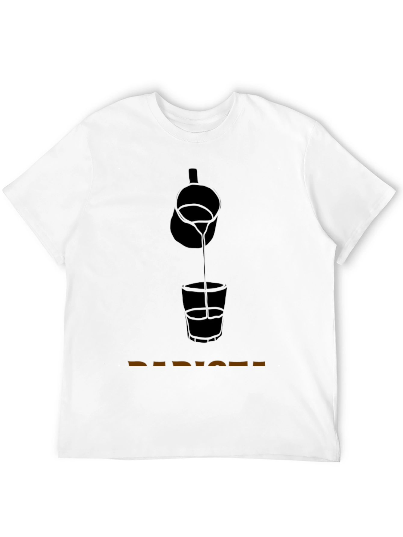 Bartender Pouring Shot Graphic T-Shirt - Classic Black Tee