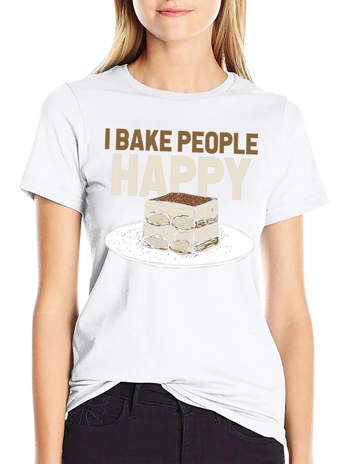 I Bake People Happy Tiramisu T-Shirt