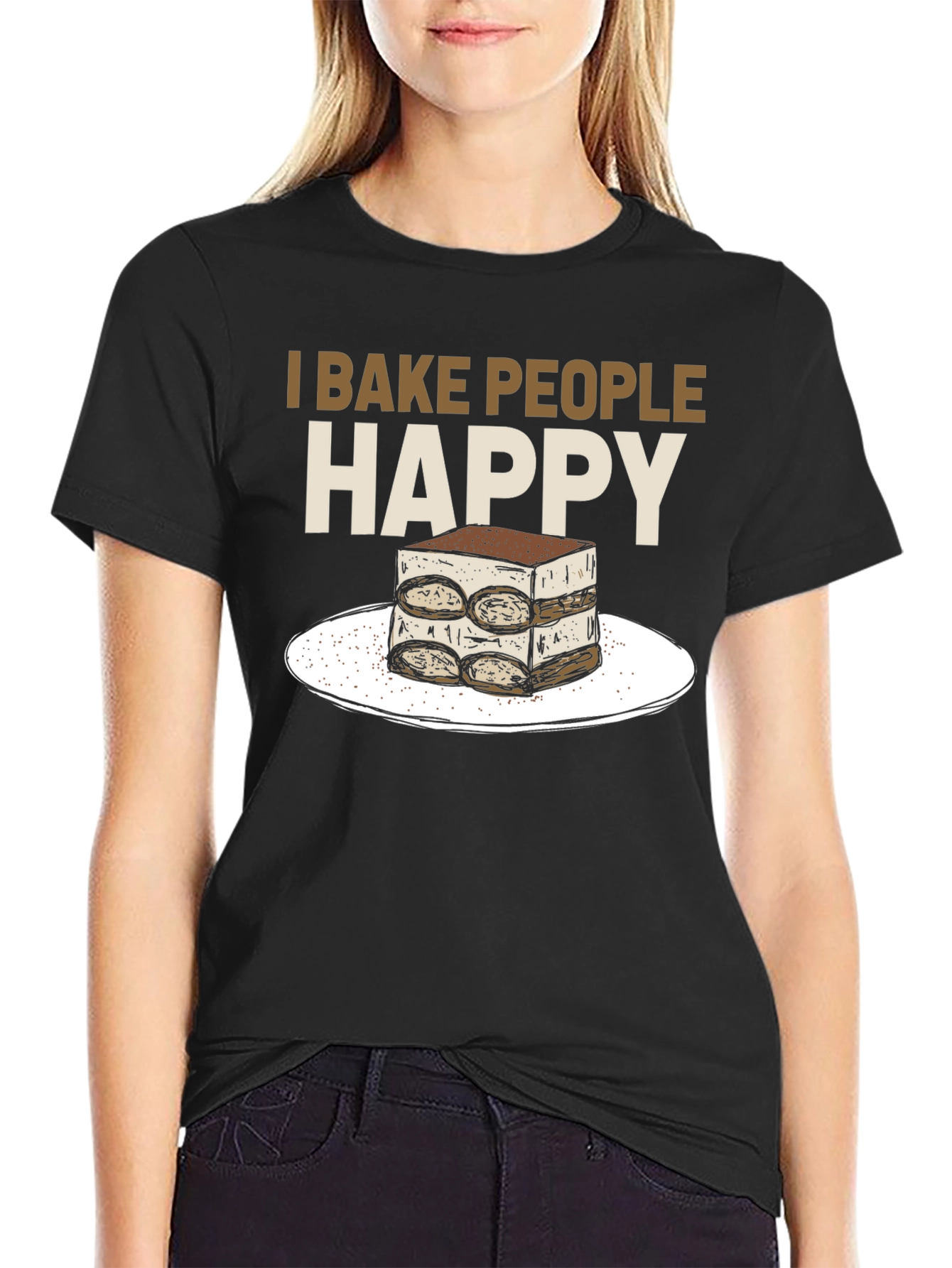 I Bake People Happy Tiramisu T-Shirt