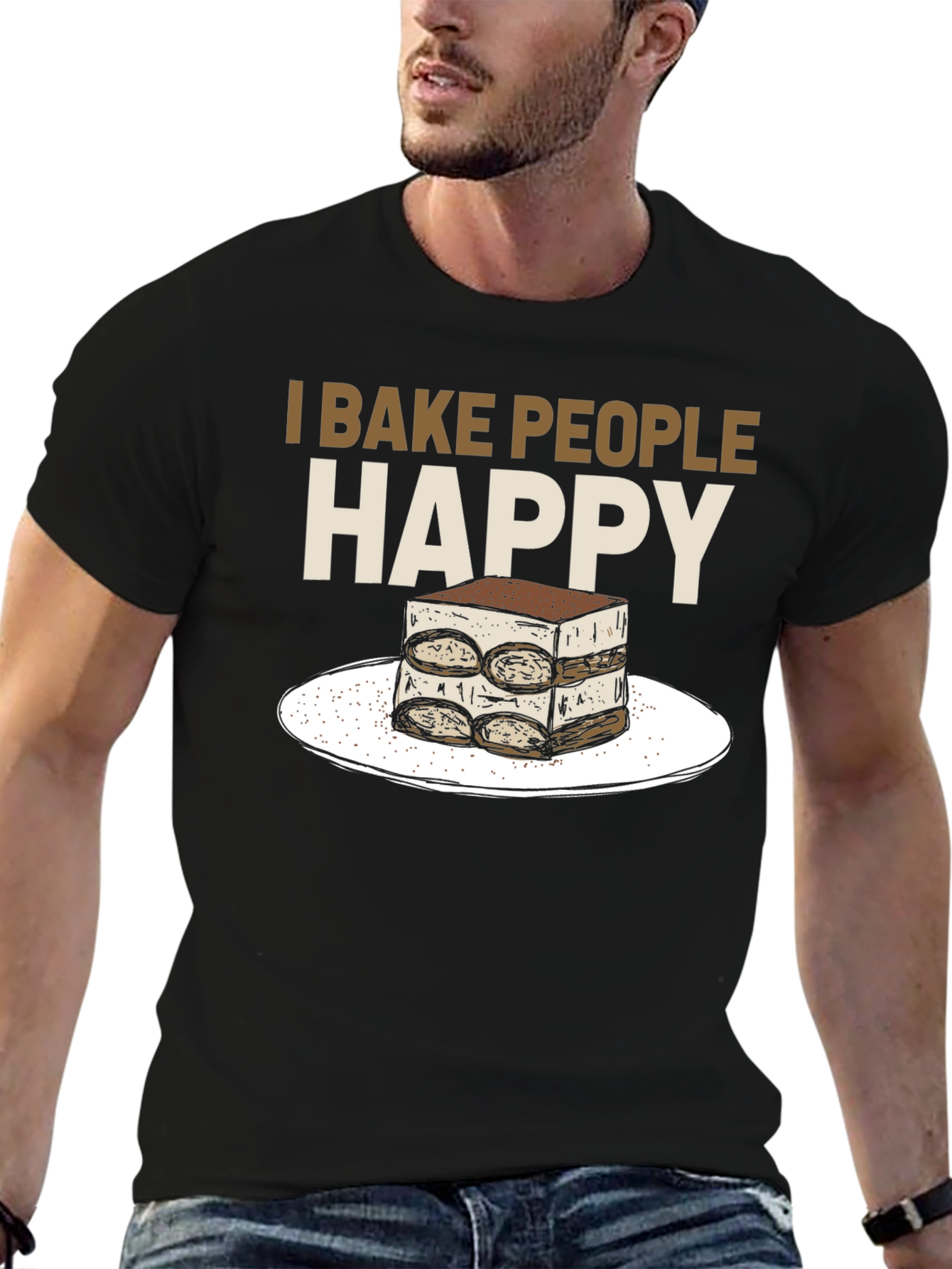 I Bake People Happy Tiramisu T-Shirt