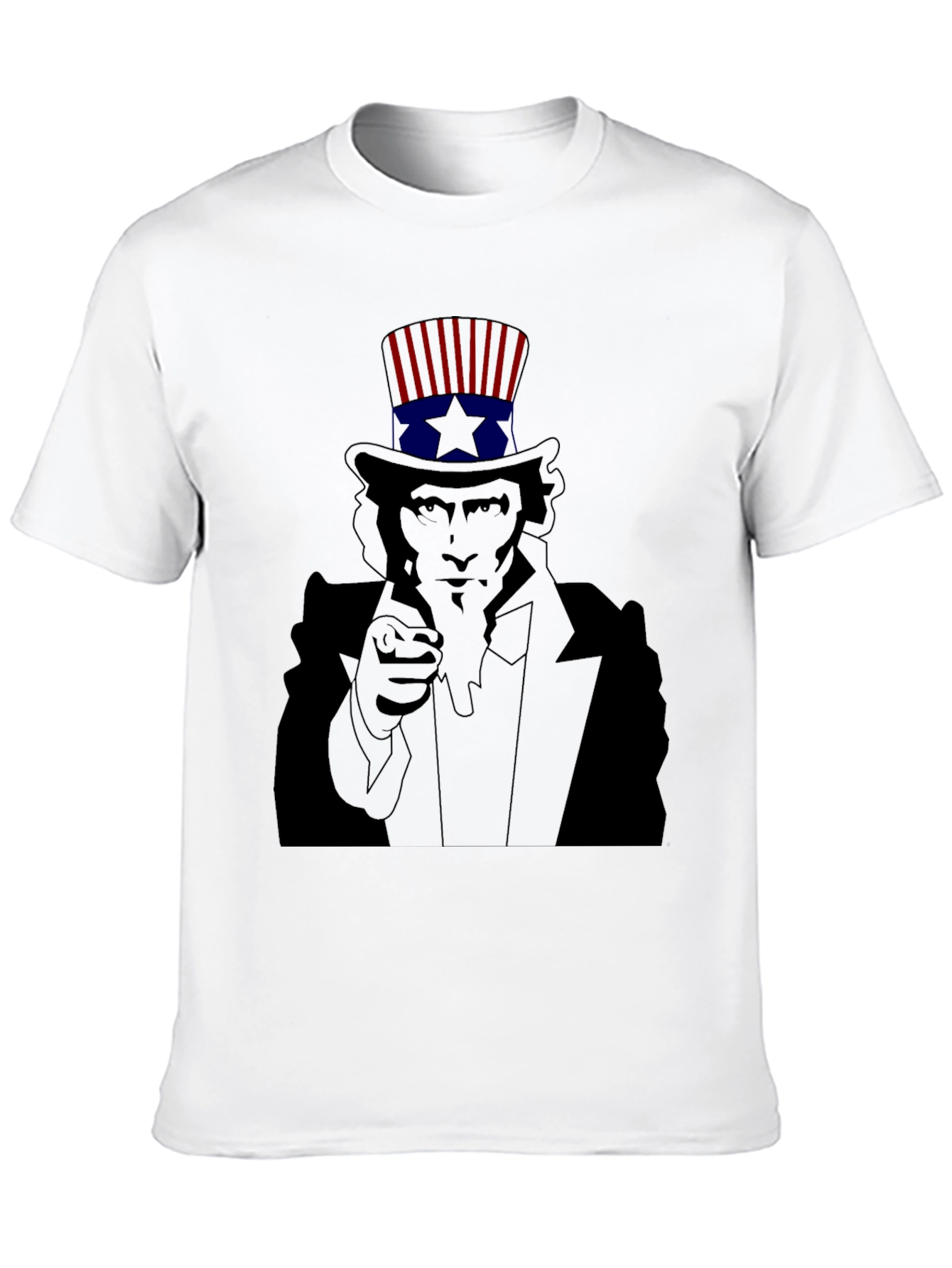 Uncle Sam Pointing Black T-Shirt