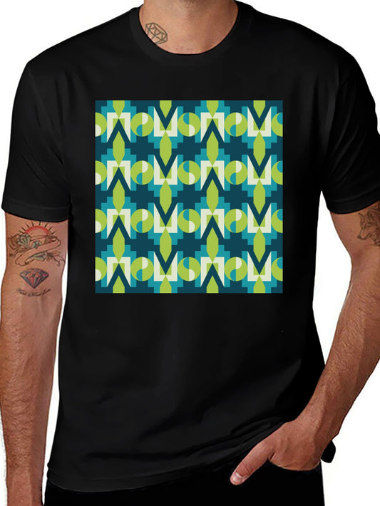 Geometric Pattern Tee - Modern Graphic Print