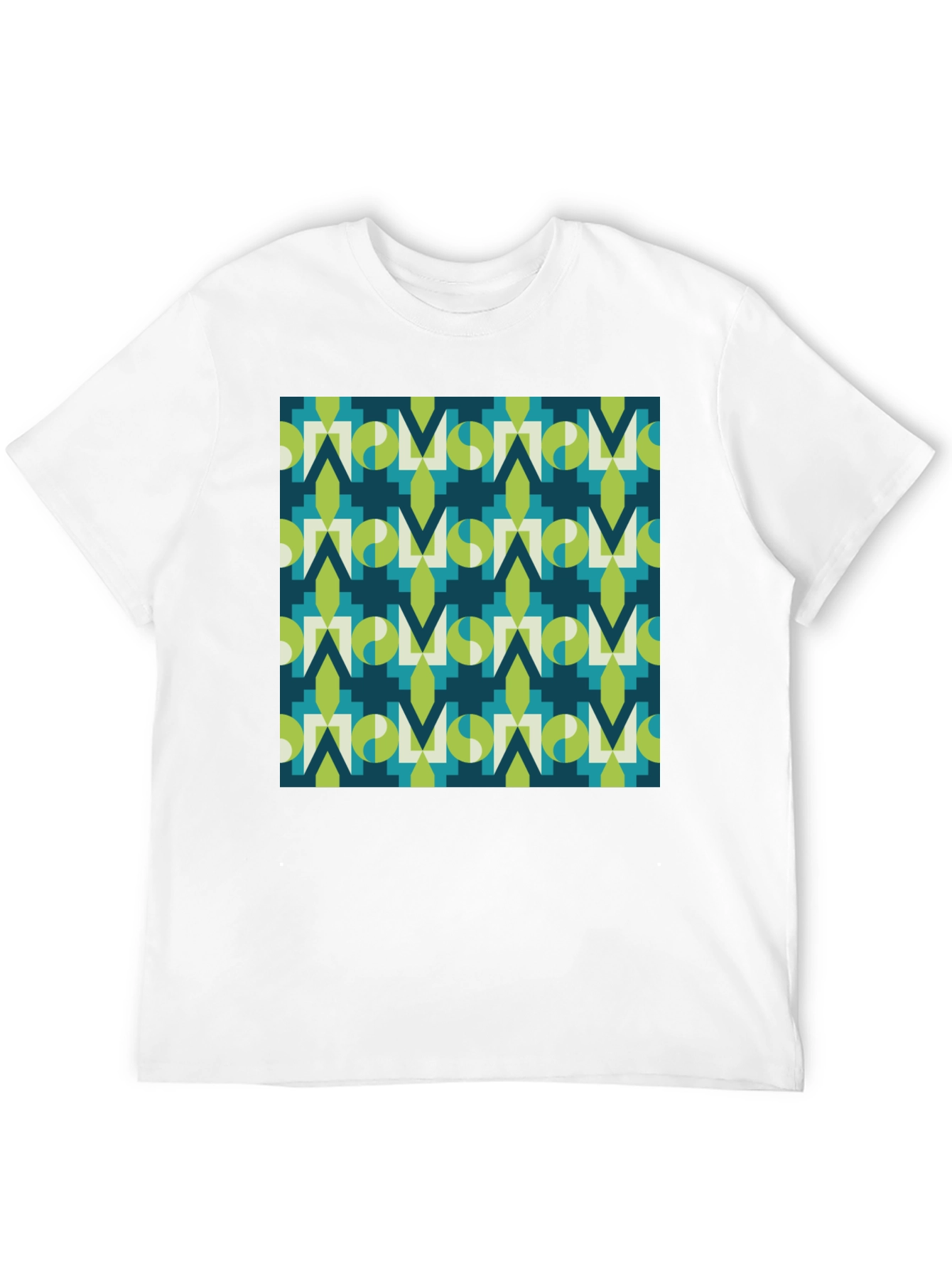 Geometric Pattern Tee - Modern Graphic Print