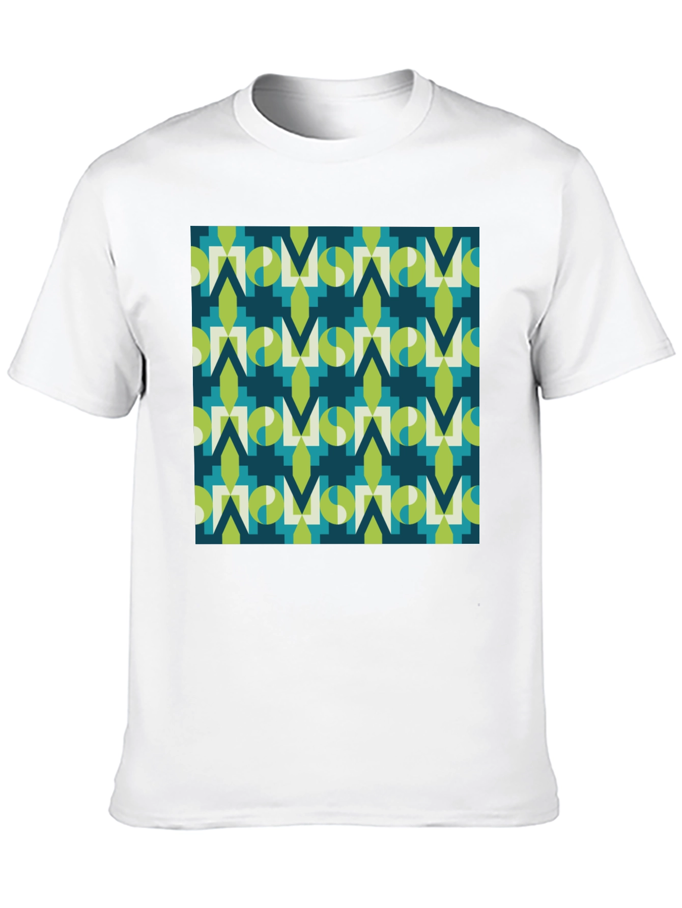 Geometric Pattern Tee - Modern Graphic Print