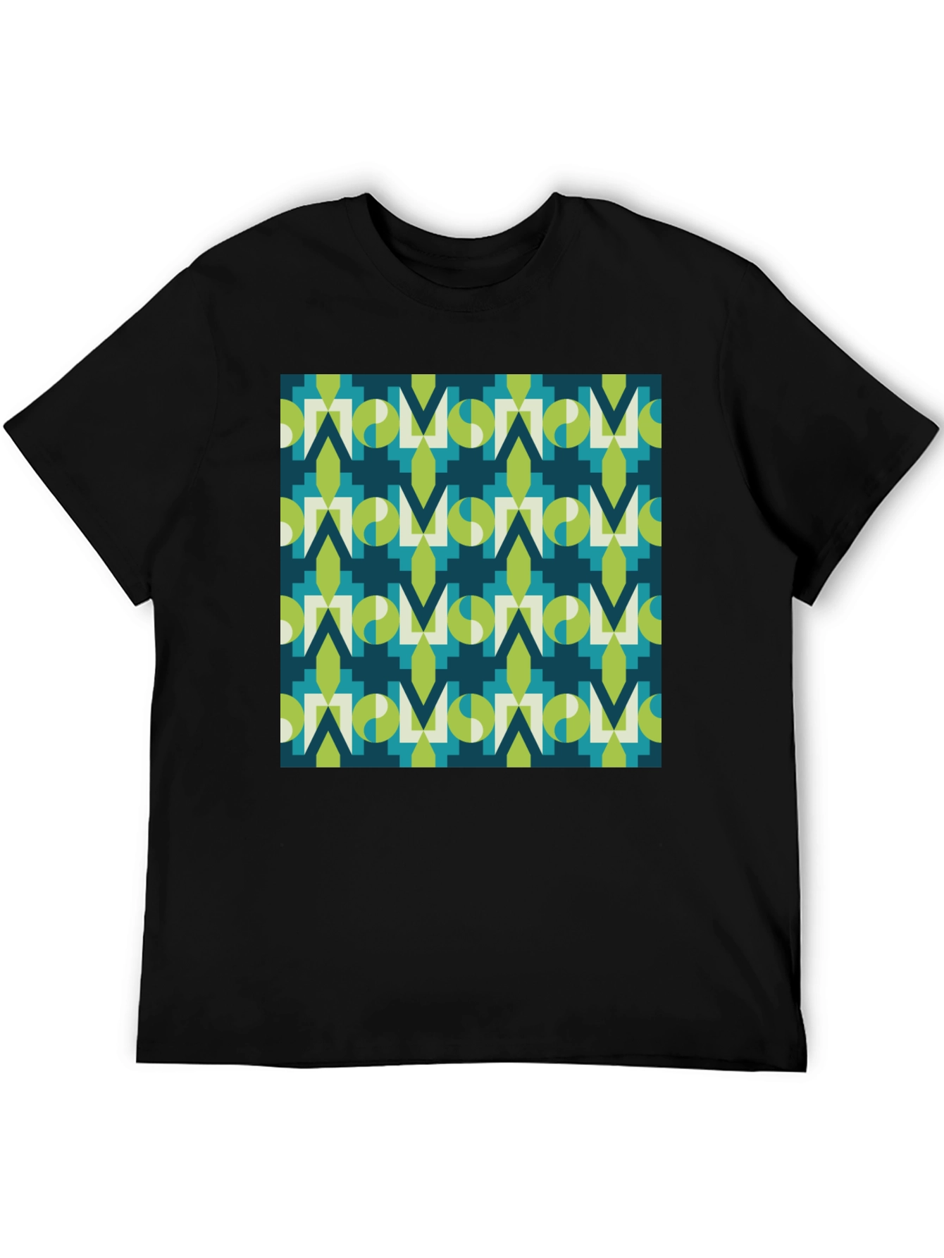 Geometric Pattern Tee - Modern Graphic Print