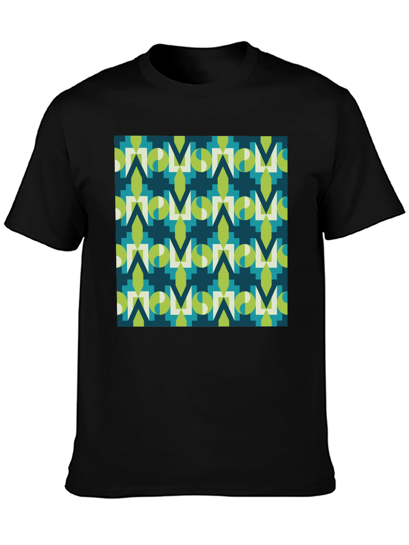 Geometric Pattern Tee - Modern Graphic Print
