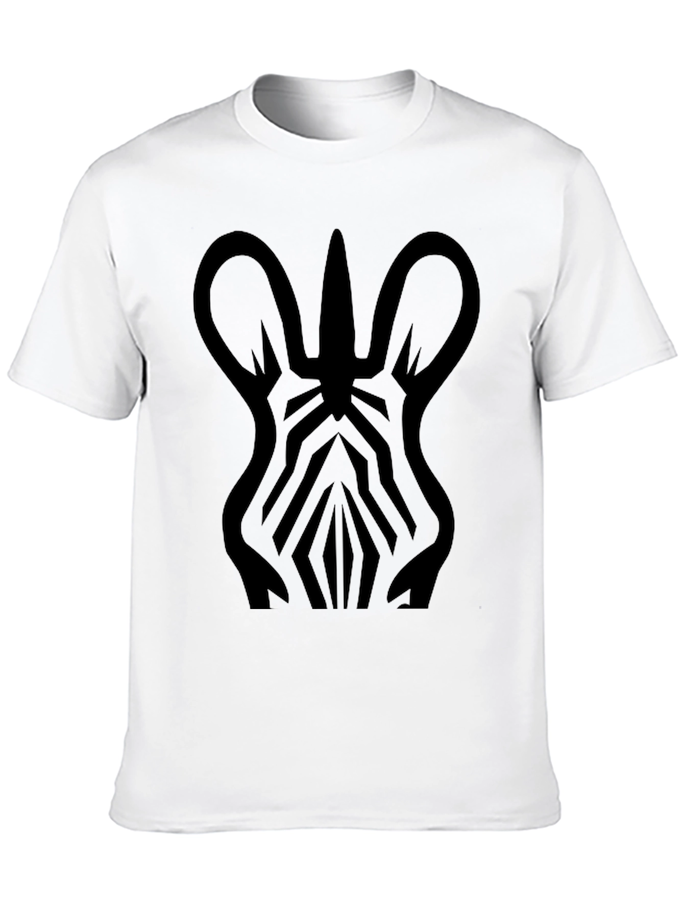 Black Zebra Graphic Print T-Shirt