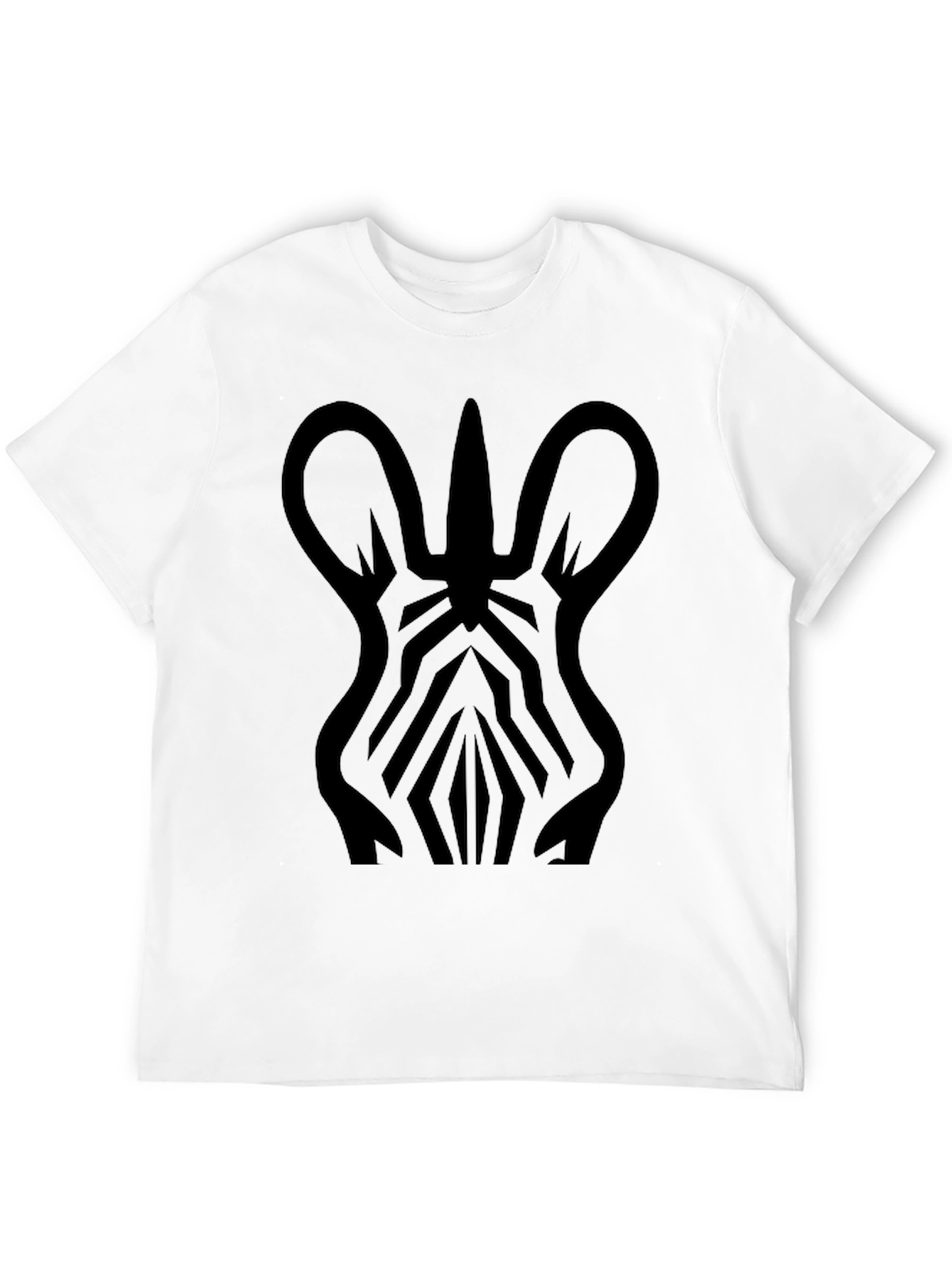 Black Zebra Graphic Print T-Shirt