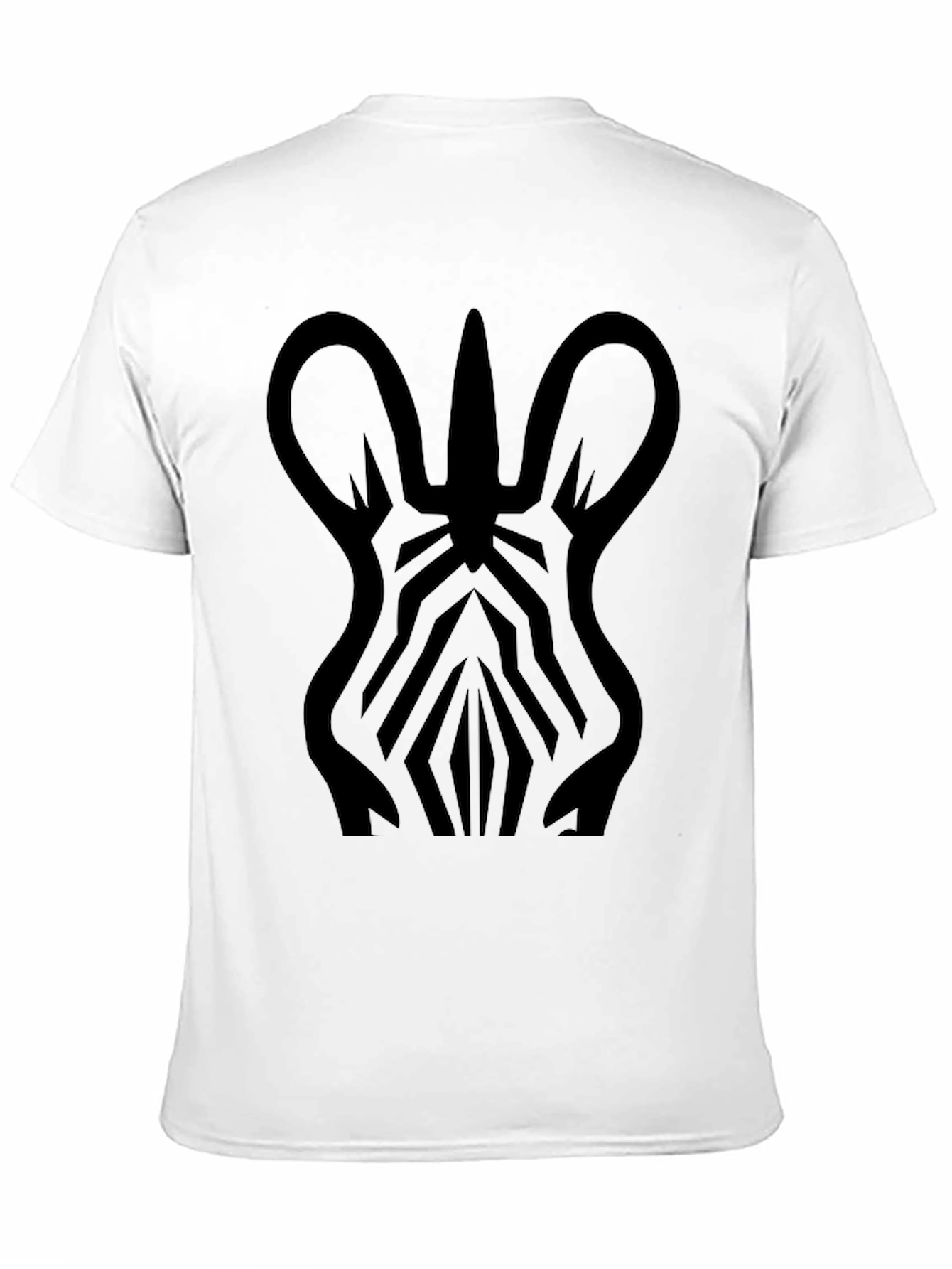 Black Zebra Graphic Print T-Shirt