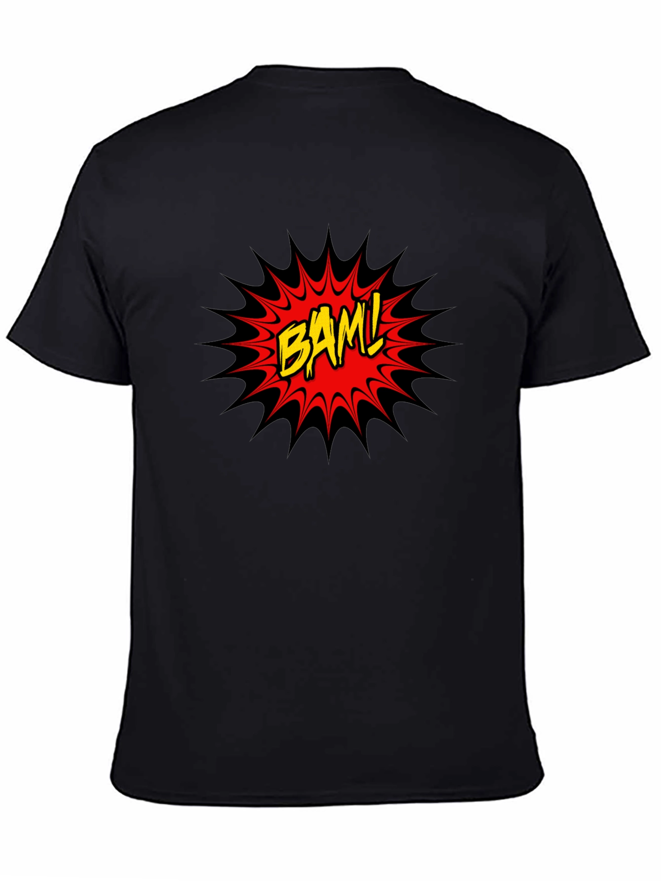 BAM! Comic Style Graphic Tee - Black