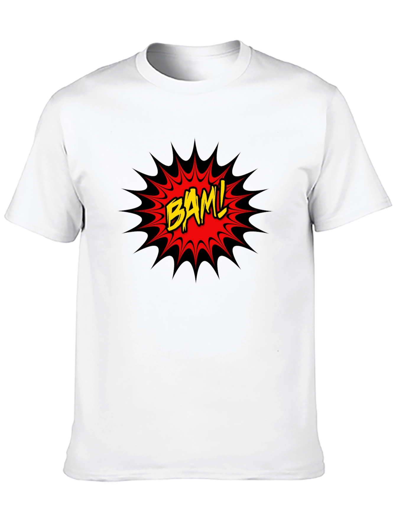 BAM! Comic Style Graphic Tee - Black