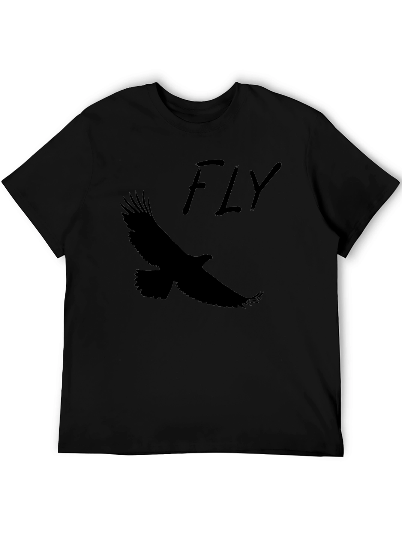 Fly Eagle Black T-Shirt Graphic Tee
