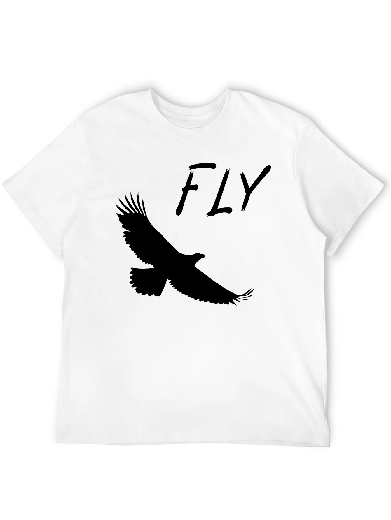 Fly Eagle Black T-Shirt Graphic Tee