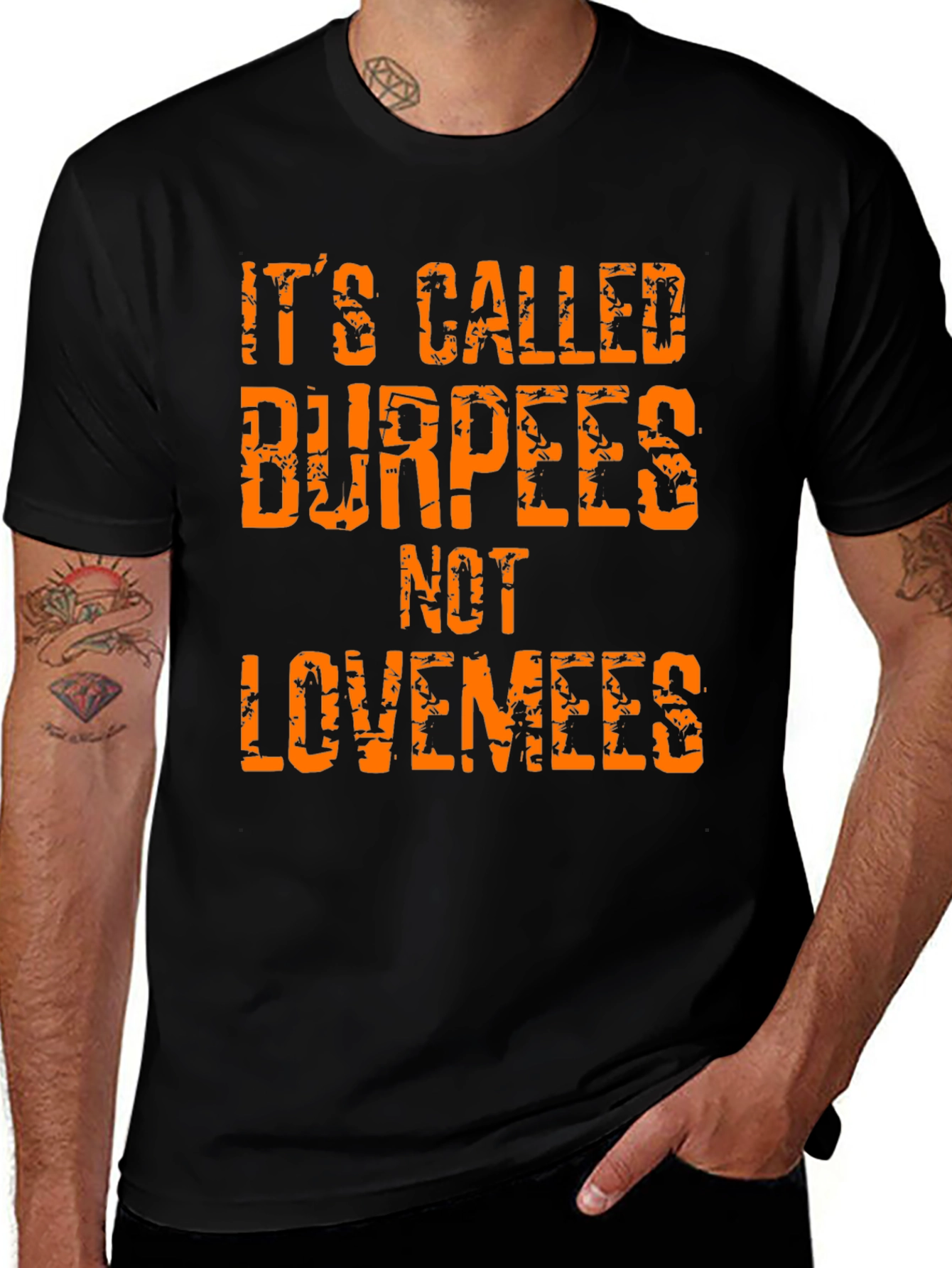 Burpees Not Lovemees T-Shirt - Gym Workout Tee