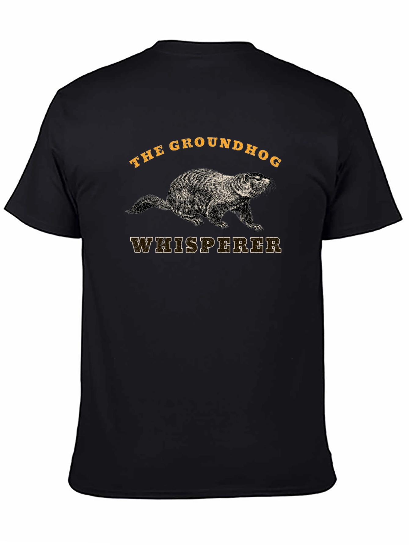Groundhog Whisperer Black T-Shirt
