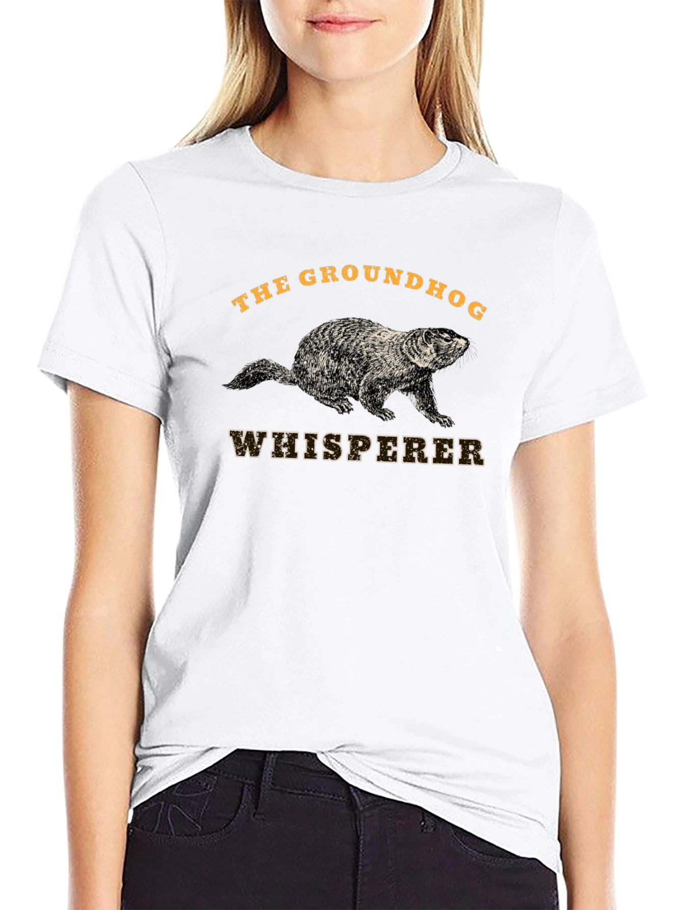 Groundhog Whisperer Black T-Shirt