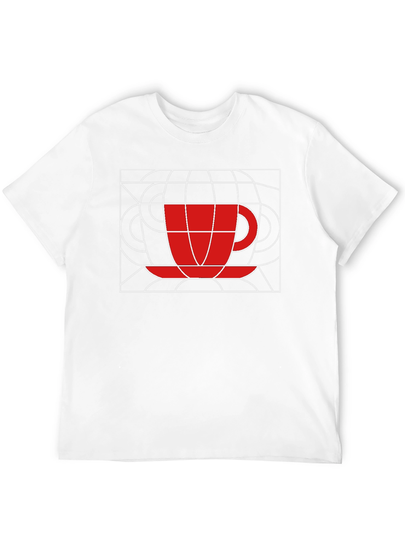 Abstract Coffee Cup T-Shirt - Graphic Tee