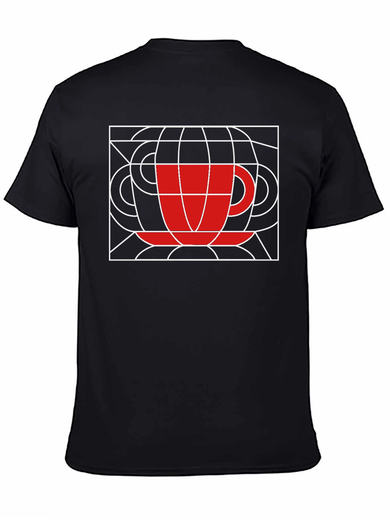 Abstract Coffee Cup T-Shirt - Graphic Tee