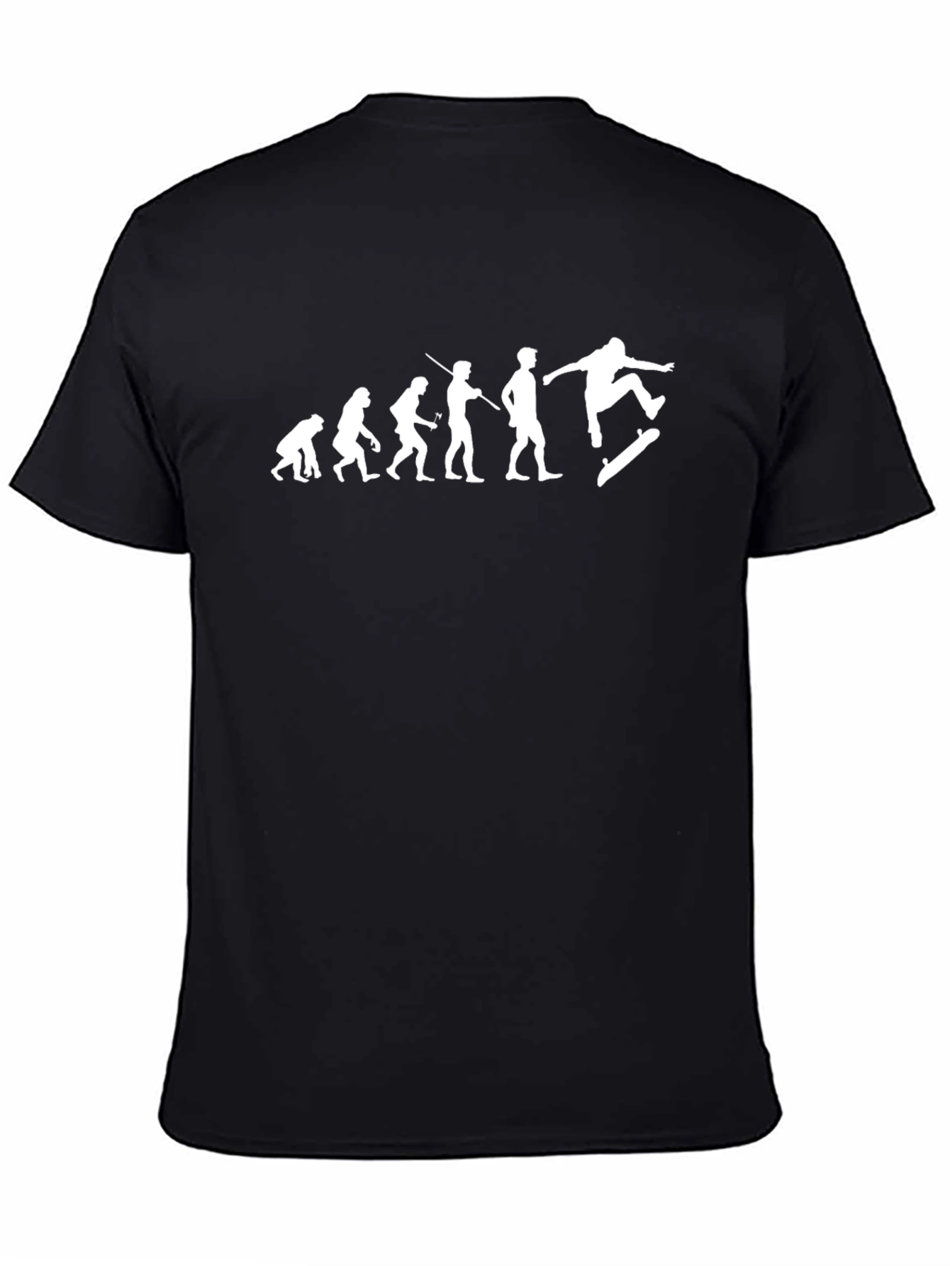Evolution of Skateboarding Graphic Tee - Black