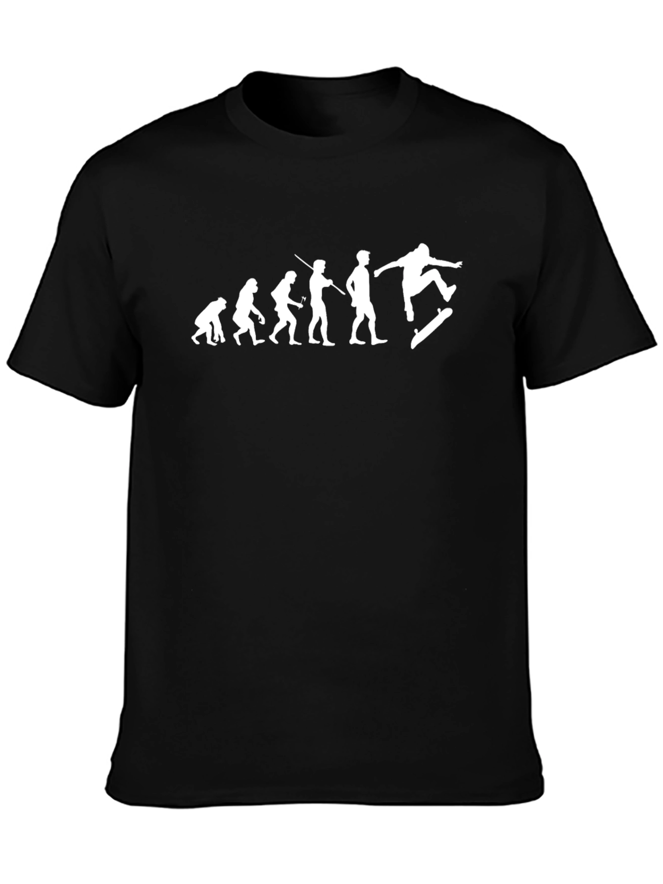Evolution of Skateboarding Graphic Tee - Black
