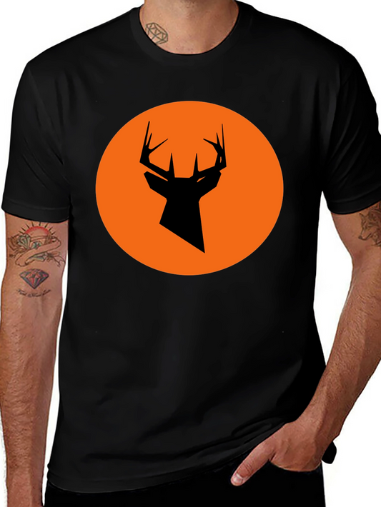 Modern Deer Silhouette Graphic Tee